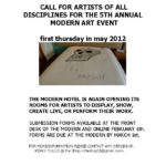 Permalink to 2012 Call to Artists 2012 Call to Artists