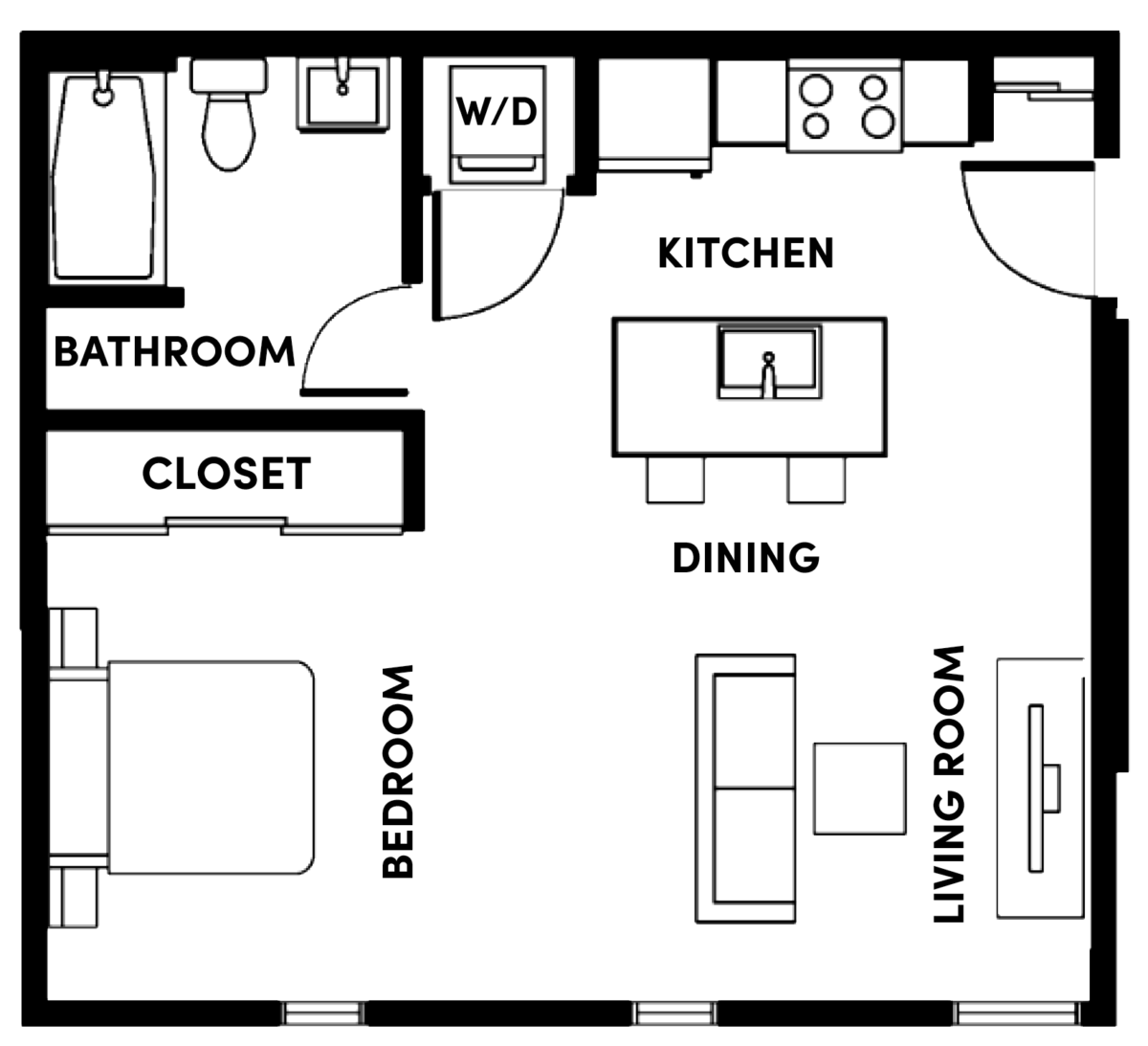 Room Layout Planner Free Ryteion   Studio Apartment Floor Plan 1200x1093 