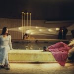 Permalink to A Modern Valentine. Couples in gowns and tuxedos gather in and around a mid-century circular indoor pool. The image is being used to promote a Modern Valentine dinner in Boise, Idaho in the year 2020.